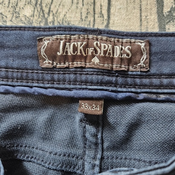 JACK OF SPADES High No 1 Straight Leg Jeans size 33x29 in Blue Roller - Picture 5 of 6